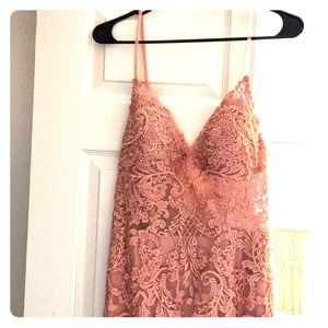 Light pink open bodice prom/quincè dress worn once